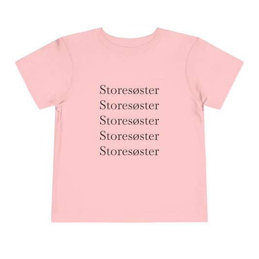 Storesøster T-skjorte for barn | Hvit og rosa